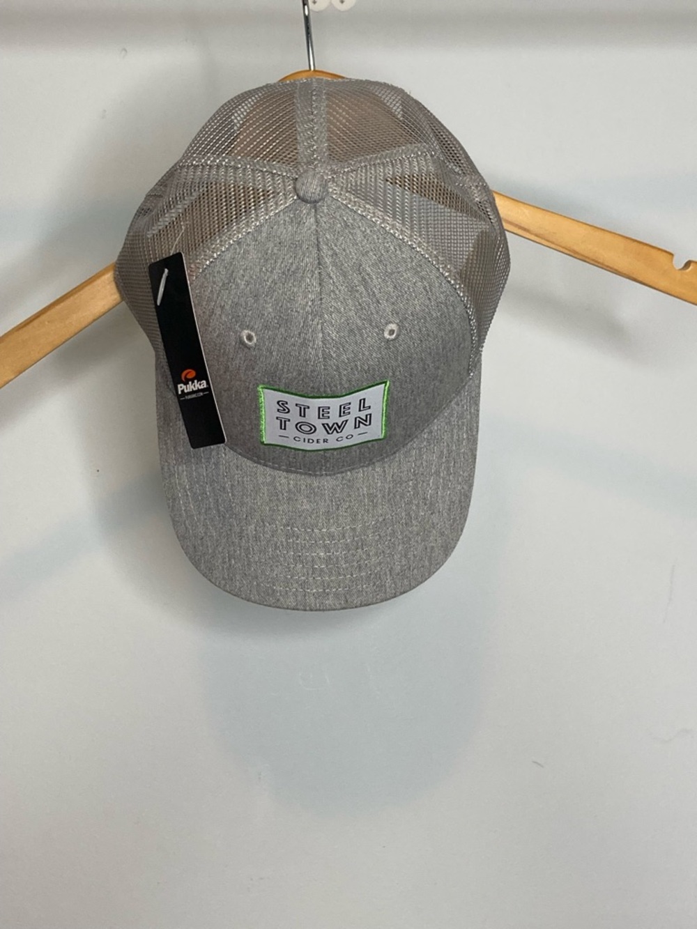 Grey Mesh Back Trucker Hat